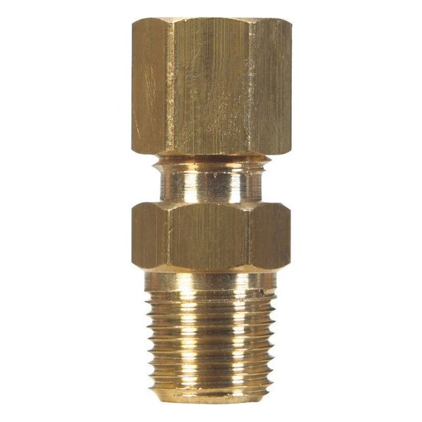 Jmf Company 1/4 in. Compression X 1/4 in. D Male Brass Connector 4338273